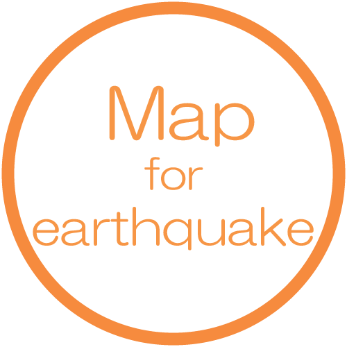 Map for earthquake