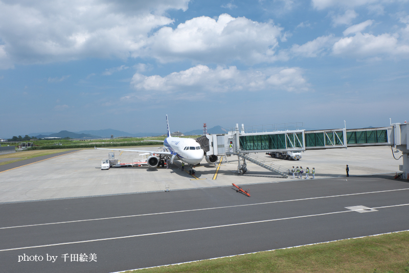 岩国錦帯橋空港展望デッキからの眺め