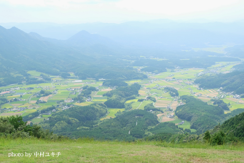 高照寺さんから見下ろす玖西盆地
