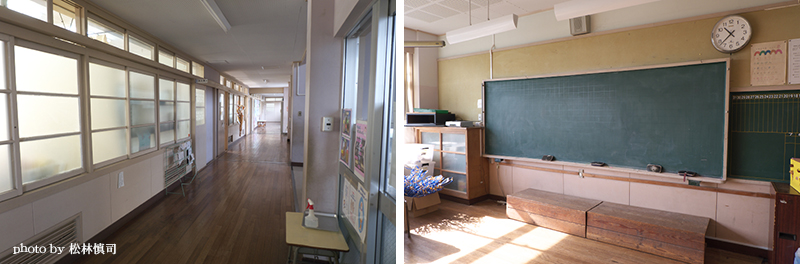 松林さんが通った頃と変わらない中洋小学校