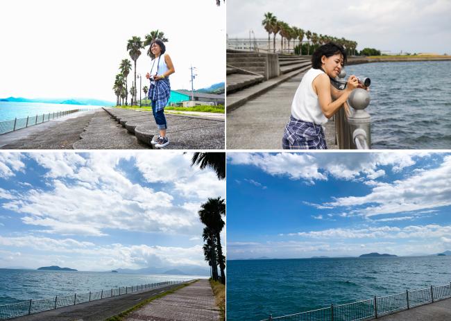 由宇の海の写真