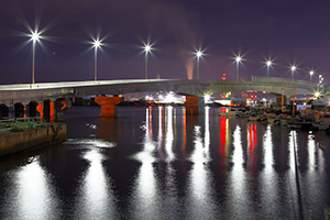 夜の装束大橋