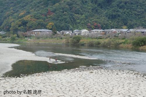 錦帯橋の河原の写真