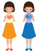 デートDV啓発女の子の絵