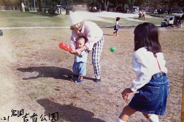 幼少期吉香公園にて