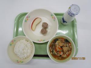 2020年11月25日給食写真