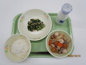 2020年12月14日給食写真