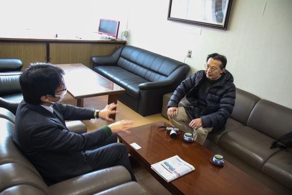 大村校長先生との写真