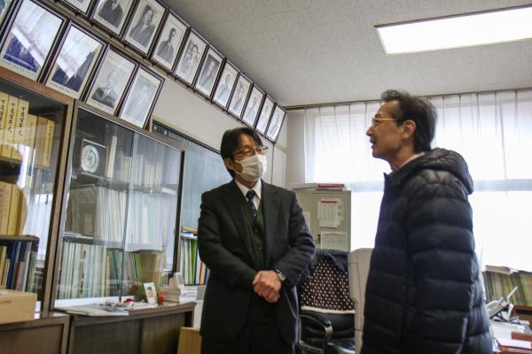 大村校長先生との写真