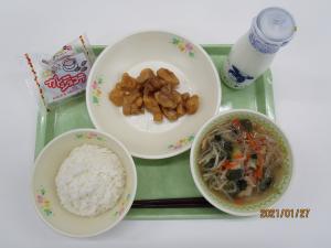 2021年1月27日給食写真