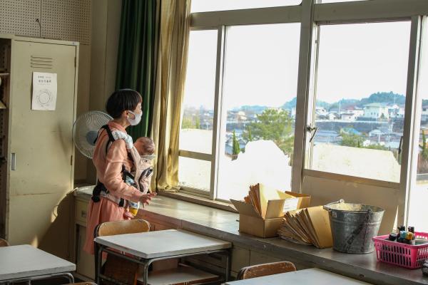 教室での日高さんの写真1