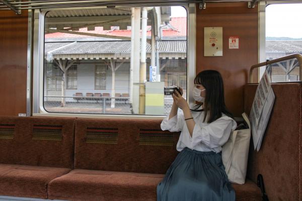 車内のなみやんさんの写真