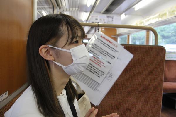 車内でのなみやんさん