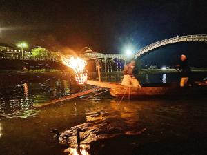 錦帯橋の鵜飼