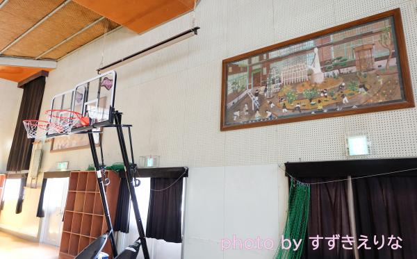 体育館内部の写真