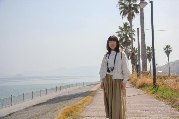 ハワイ通りでのすずきえりなさん