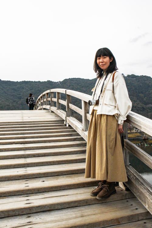 錦帯橋とすずきえりなさんの写真