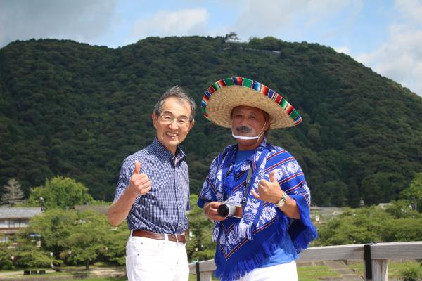 フリオさんと錦舟先生の写真
