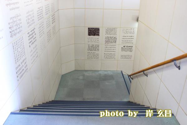 図書館内の階段の写真