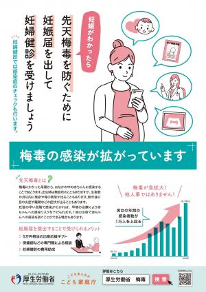 梅毒の感染が広がっています