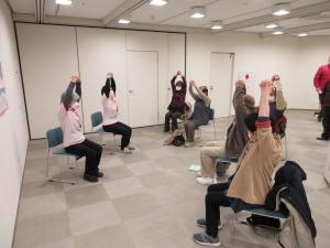 イベントコーナー、介護福祉士会の出し物