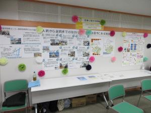 地域連携室、医師会病院の展示物