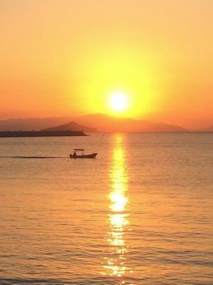 瀬戸内海の夕焼け