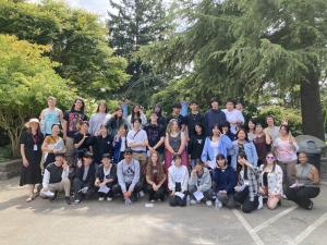 現地高校生と交流