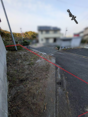 倉庫裏（私道含む）