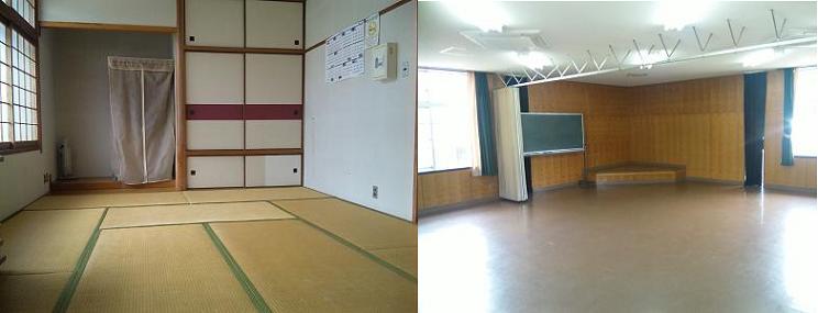 休養室と集会室の写真