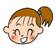 女の子のイラスト画像
