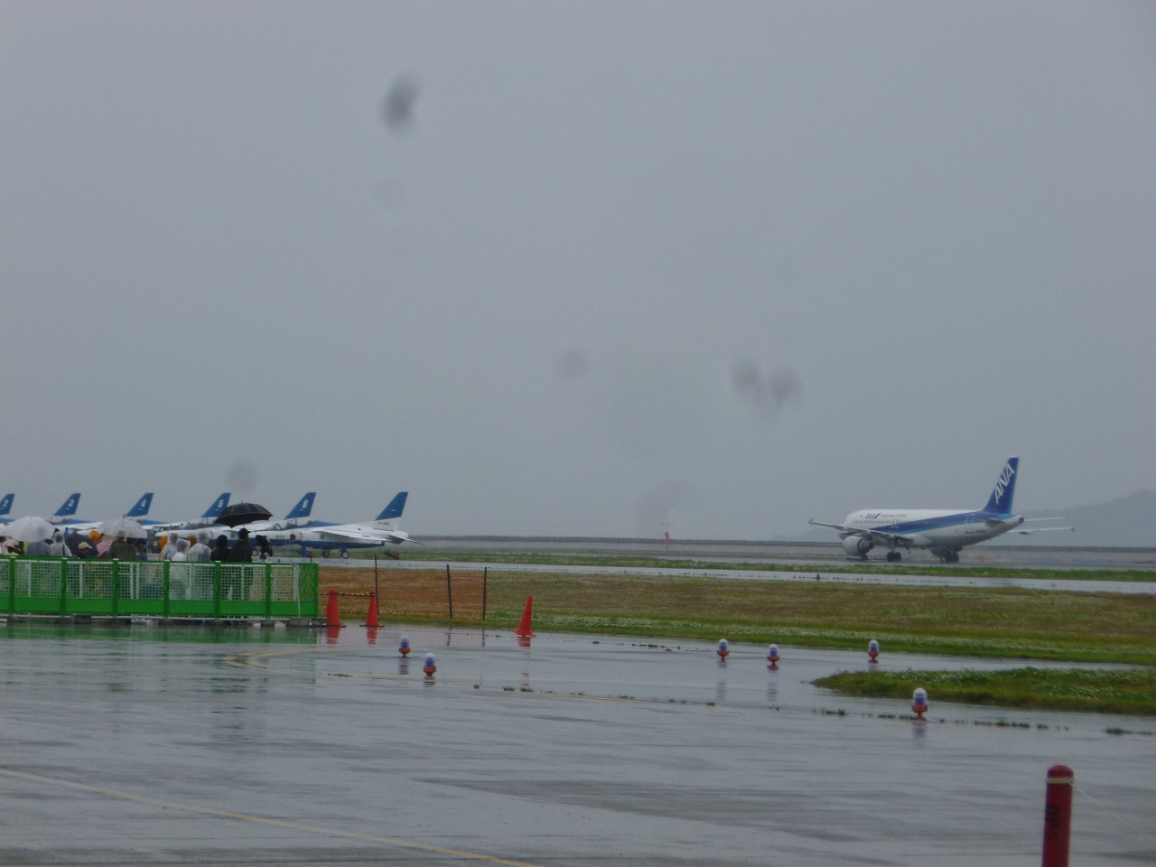 全日空機が離発着する姿