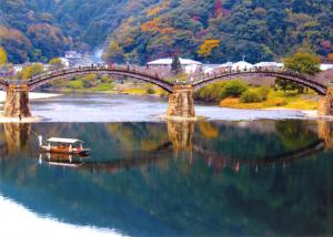 「錦帯橋水鏡」の写真