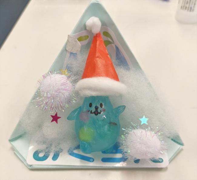 冬の生物を観察してサンタみくろんを作ろう！