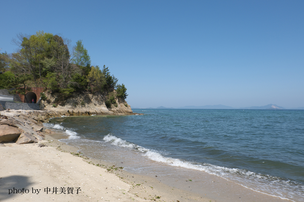 通津美が浦公園波打ち際の写真