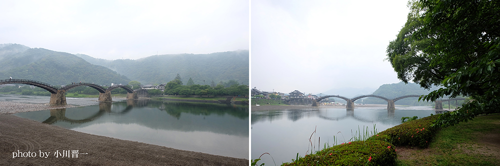 錦帯橋の遠景