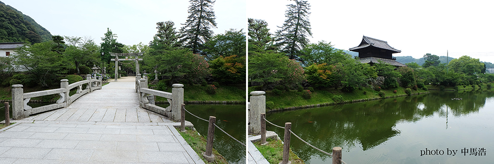 吉香公園の堀の写真